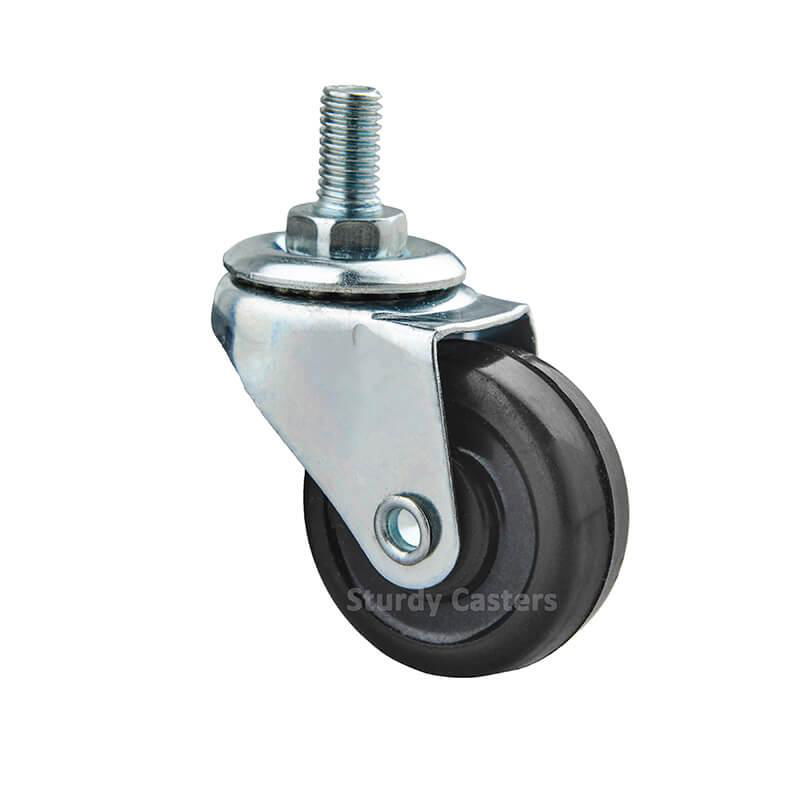 Stool Casters Stem Design with Polyurethane Wheel for High Loads 3