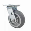 6 in. Rubber Heavy Duty Swivel Casters 1