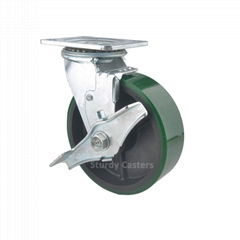 6 inch Caster Wheels Polyurethane on Steel Wheel