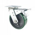 6 inch Caster Wheels Polyurethane on Steel Wheel 4