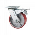 Heavy Duty Locking Casters Swivel Top Plate 4