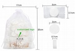 mini soft nonwoven biodegradable cotton 100PCS outdoor travel compressed towel