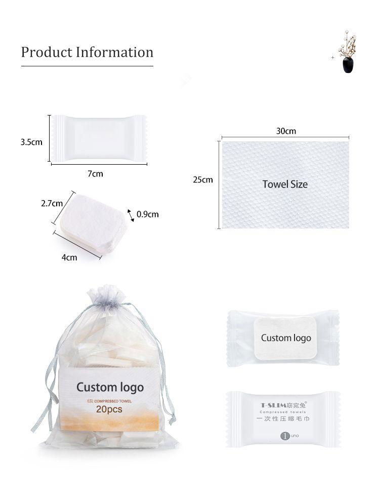100%棉環保可降解壓縮毛巾 2
