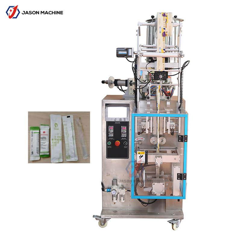 Fruit shape juice pouch filling sealing packaging machine