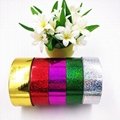 Plastic balloon ribbon customized printing gift wrapping ribbon roll 5