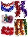 Christmas tinsel garland PET tinsel for party and events decoration 1