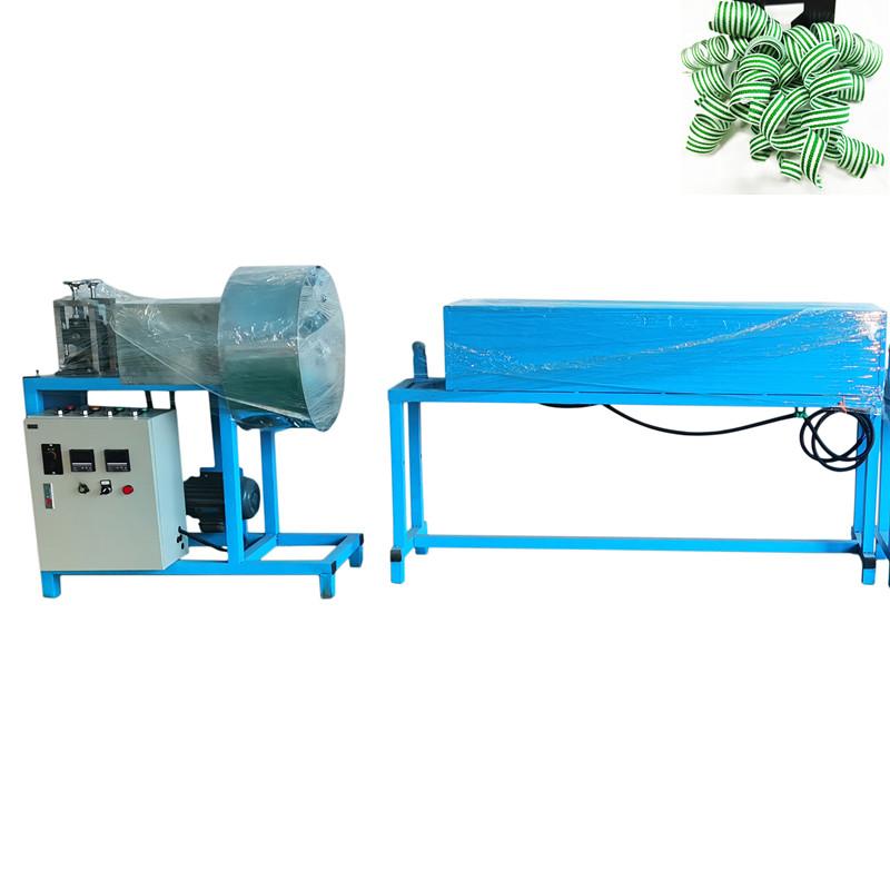 woven ribbon curly bow machine crimped flower bow machinery 2