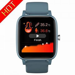 T98 Smart Watch Body Temperature Blood Pressure Monitor Smartwatch