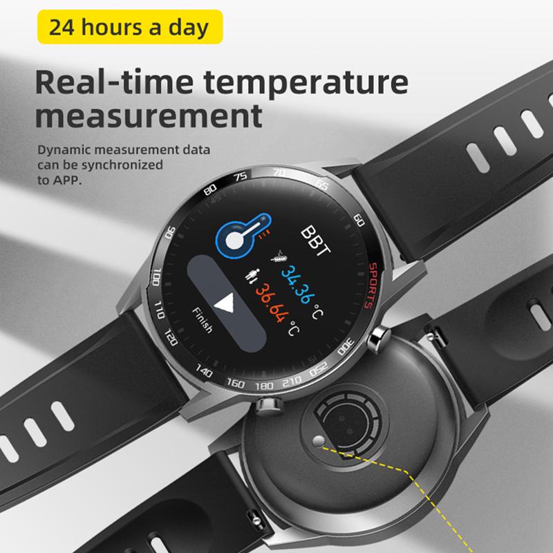 T23 Smart Watch Body Temperature Fitness Tracker Heart Rate Monitor Oxygen Smart 5