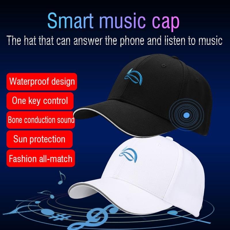 Newest Smart Sport Cap Wireless Bluetooth Call Headset Sun Protection Music Hat