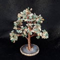 Natural Quartz Gemstone Crystal Tree with Agate Base