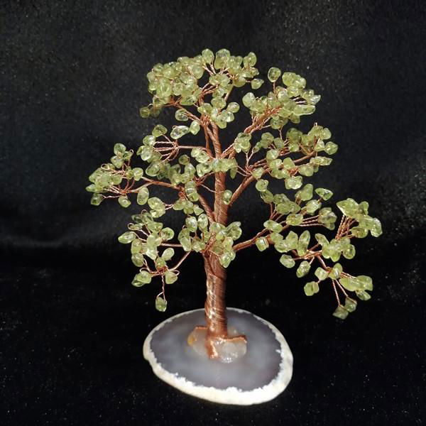 Natural Quartz Gemstone Crystal Tree with Agate Base 3