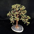 Natural Quartz Gemstone Crystal Tree with Agate Base