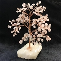 Rose Quartz Beads Gemstone Crystal Tree