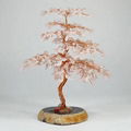 Copper Wire Wrapped Healing Gemstone Crystal Tree for Home Office Decor