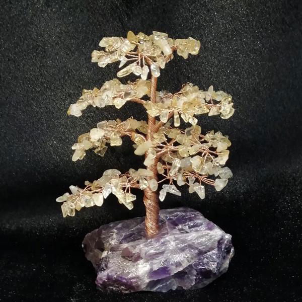 Genuine Rock Quartz Hand Crafted Crystal Gemstone Tree with Wire Wrapped 2