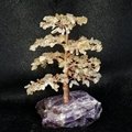 Genuine Rock Quartz Hand Crafted Crystal Gemstone Tree with Wire Wrapped