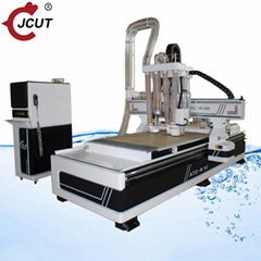 Linear atc wood cnc router machine with Saw blade R30