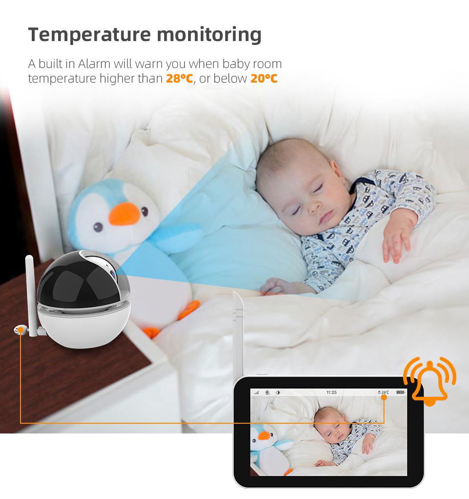 5inch baby monitor ABM500 3