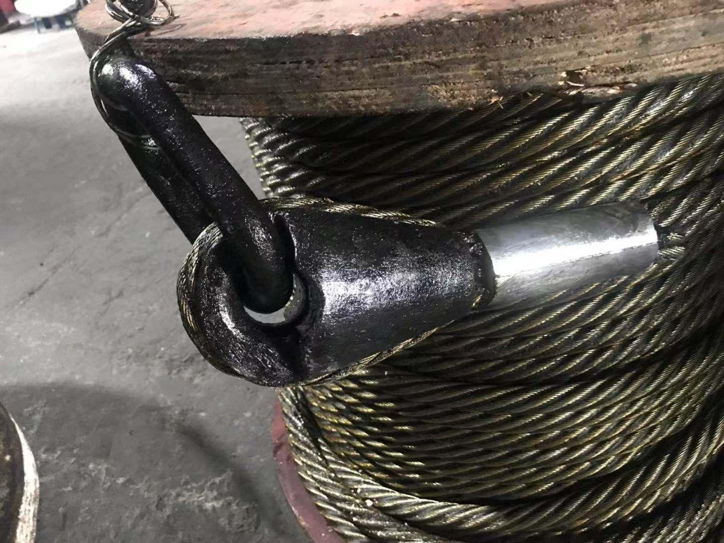 High Strength Galvanized Mooring Socket Steel Wire Rope Sling 2