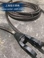 Marine Heavy Duty Lifting Open Spelter Socket Steel Wire Rope Sling 2