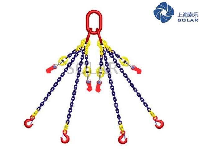 Welded Chain Structure with Hook Multi-Leg Chain Customized Length Lifting Chain 2