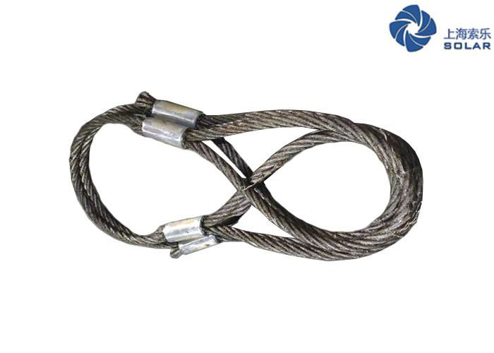 10mm-80mm Man Hand Spliced Soft Eye Galvanized Steel Wire Rope 3