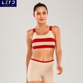yoga bra and compression shorts 4