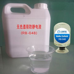 Self drying colorless transparent anti-static coating