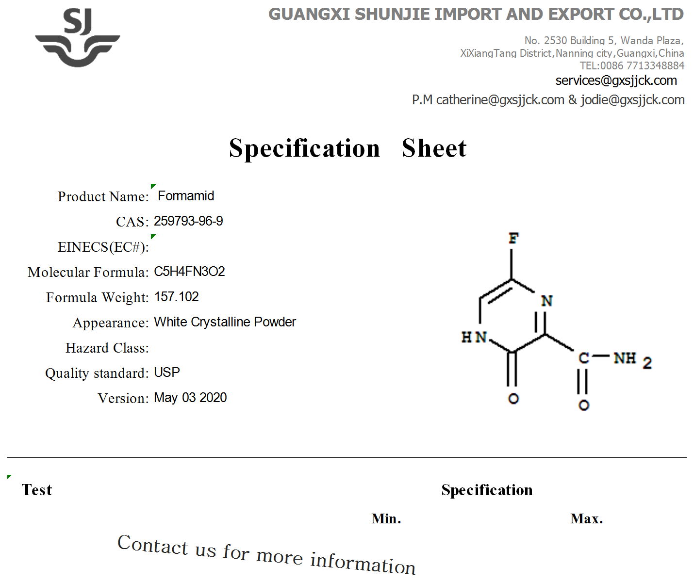 Formamid  CAS 259793-96-9