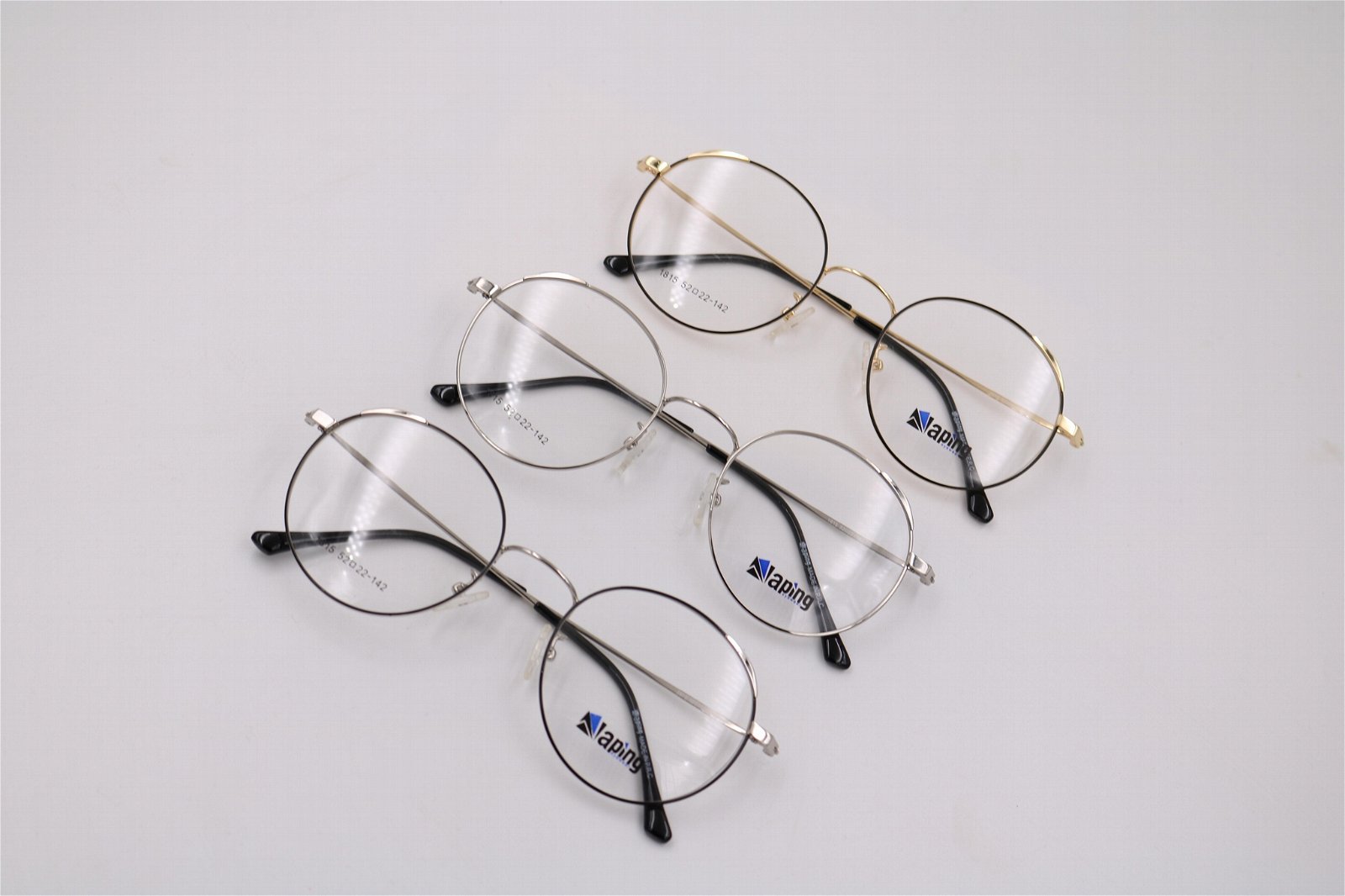 Aping Double color plating round glasses frames optical eyewear frame