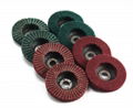 China supplier non-woven surface conditioning fiber Combi flap wheel  4