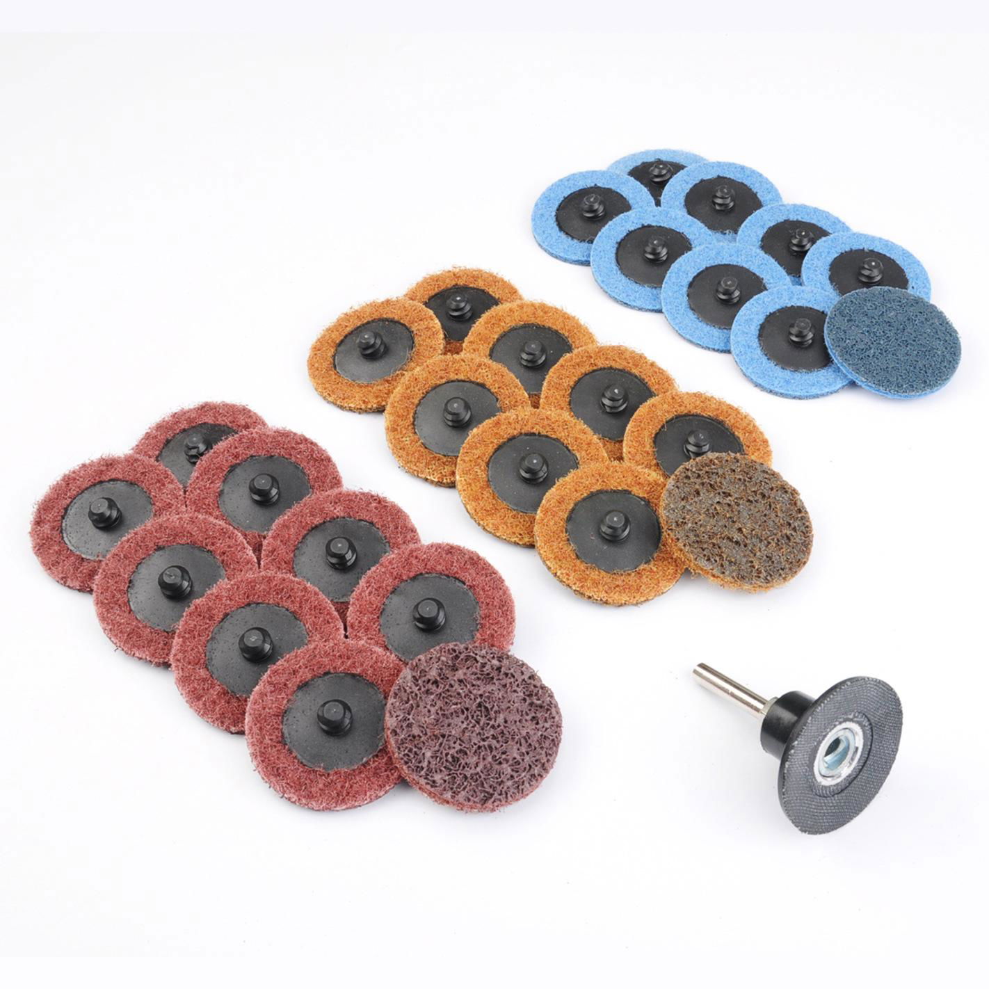 Factory supply 75mmm 3M surface conditioning non-wovquick change sanding disc    3