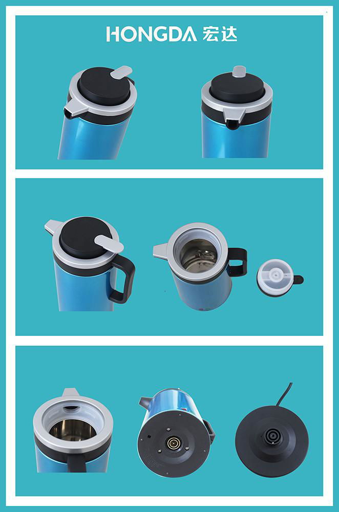 Blue 1.8L Electric Kettle keep warm function 5