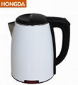 White colored double layer 1.8L Electric Kettle  1