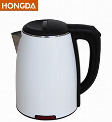 White colored double layer 1.8L Electric Kettle 