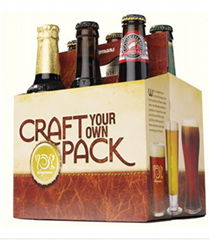  Recyclable Custom Paperboard Bottle Carrier