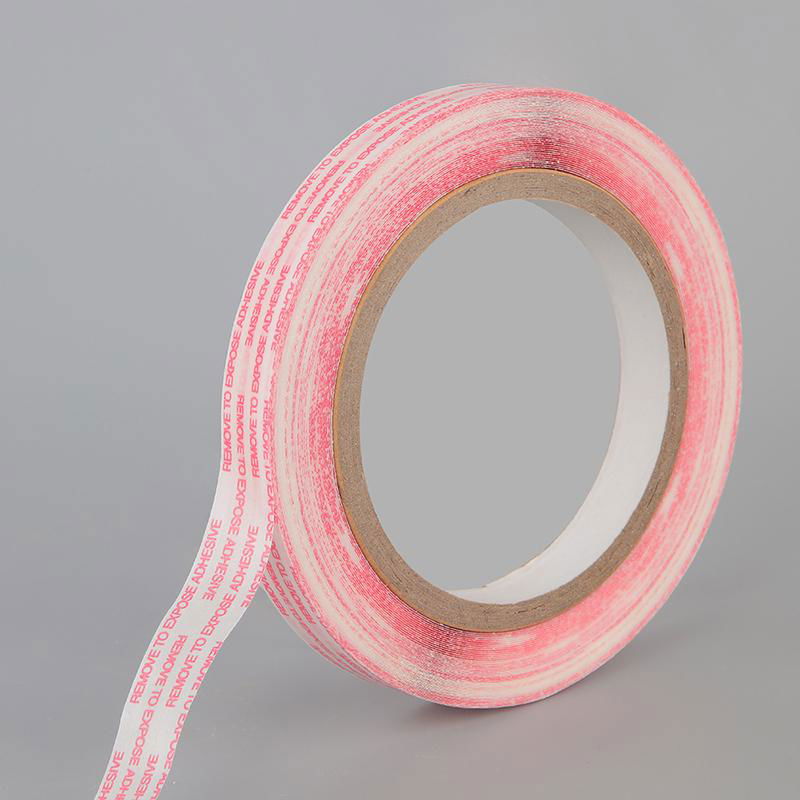 HDPE Resealable Bag Sealing Tape with Red Line for BOPP Head Bag