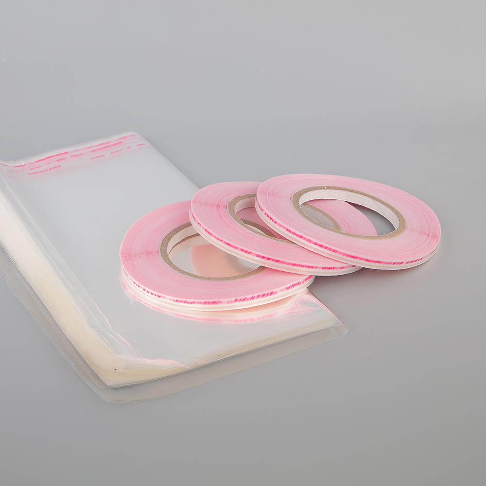 HDPE Resealable Bag Sealing Tape with Red Line for BOPP Head Bag 2