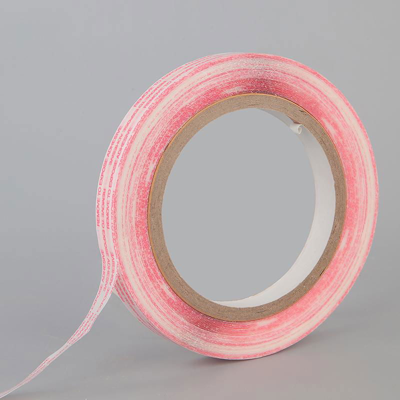 HDPE Resealable Bag Sealing Tape with Red Line for BOPP Head Bag 3