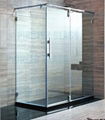 Tempered glass shower partition 1