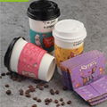 Disposable Paper Coffee Cup Wraps 1
