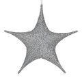 3D foldable Christmas large stars silver