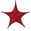 3D foldable Christmas large stars gold glitter fabric 3