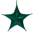 3D foldable Christmas large stars blue