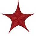 3D foldable Christmas large stars red