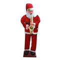 Red Blowing Saxophone Swing And Dancing 1.8m High Electric Santa 1