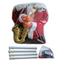 Red Blowing Saxophone Swing And Dancing 1.8m High Electric Santa 4