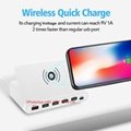 Portable 60w wireless qc3.0 type c multi usb cell phone charger for travel 4