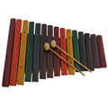 Alatoys Wooden Xylophone natural painted Develop Kids Fine Motor Basic Skills 3